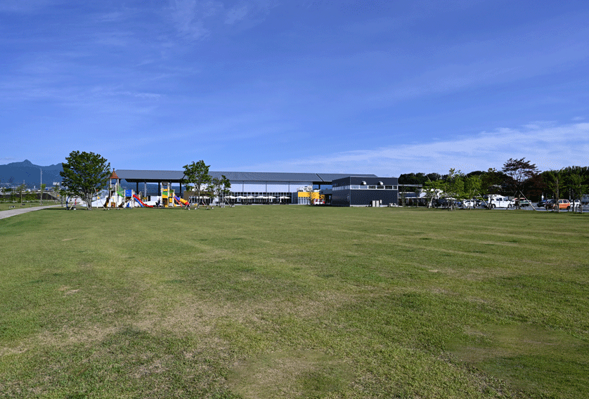 赤城を望む広大な敷地