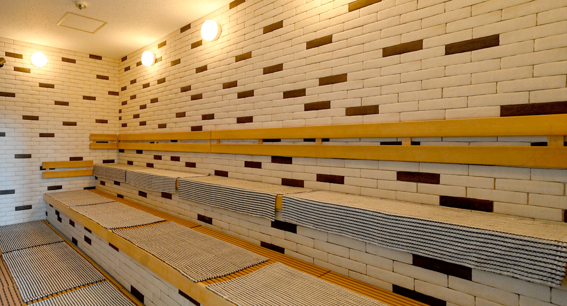 高温サウナを完備しています。水風呂も