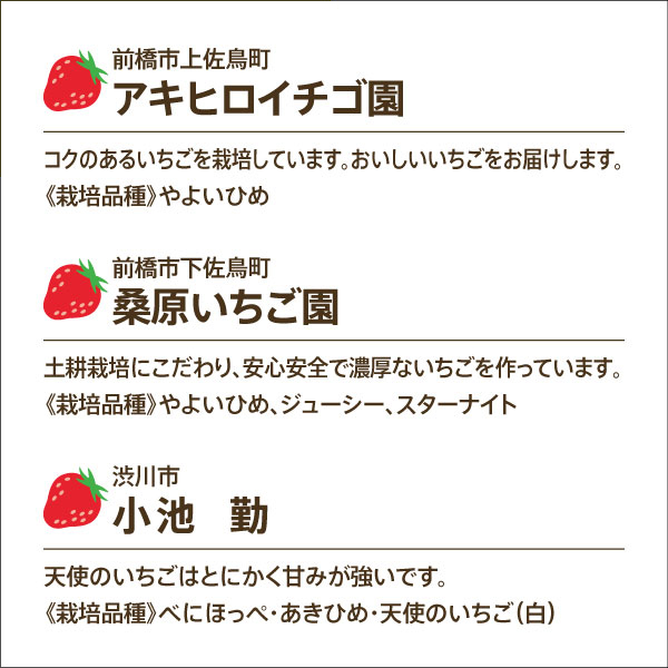 いちご農家さん ご紹介!!