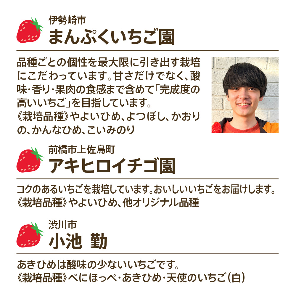 いちご農家さん ご紹介!!